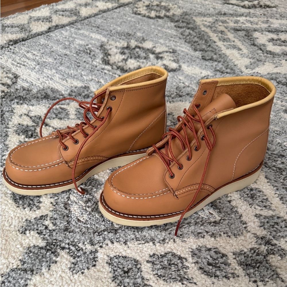 Red Wing 6-Inch Classic Mock Short Boot in Tan Boundary Leather